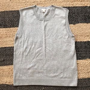 J. Crew sleeveless light sweater top